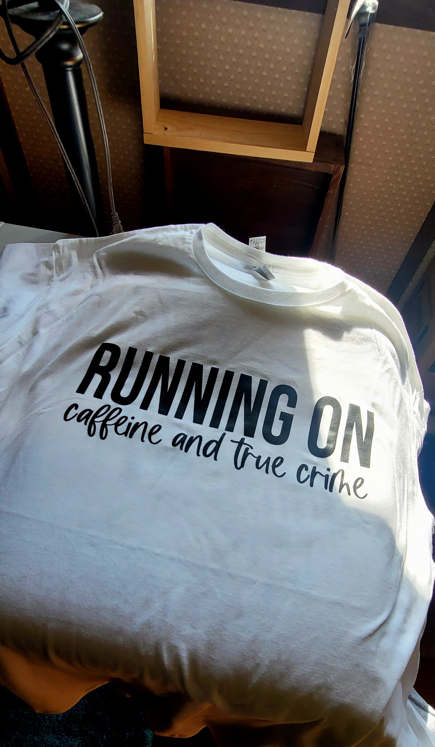 Running On Caffeine and True Crime Graphic Tee