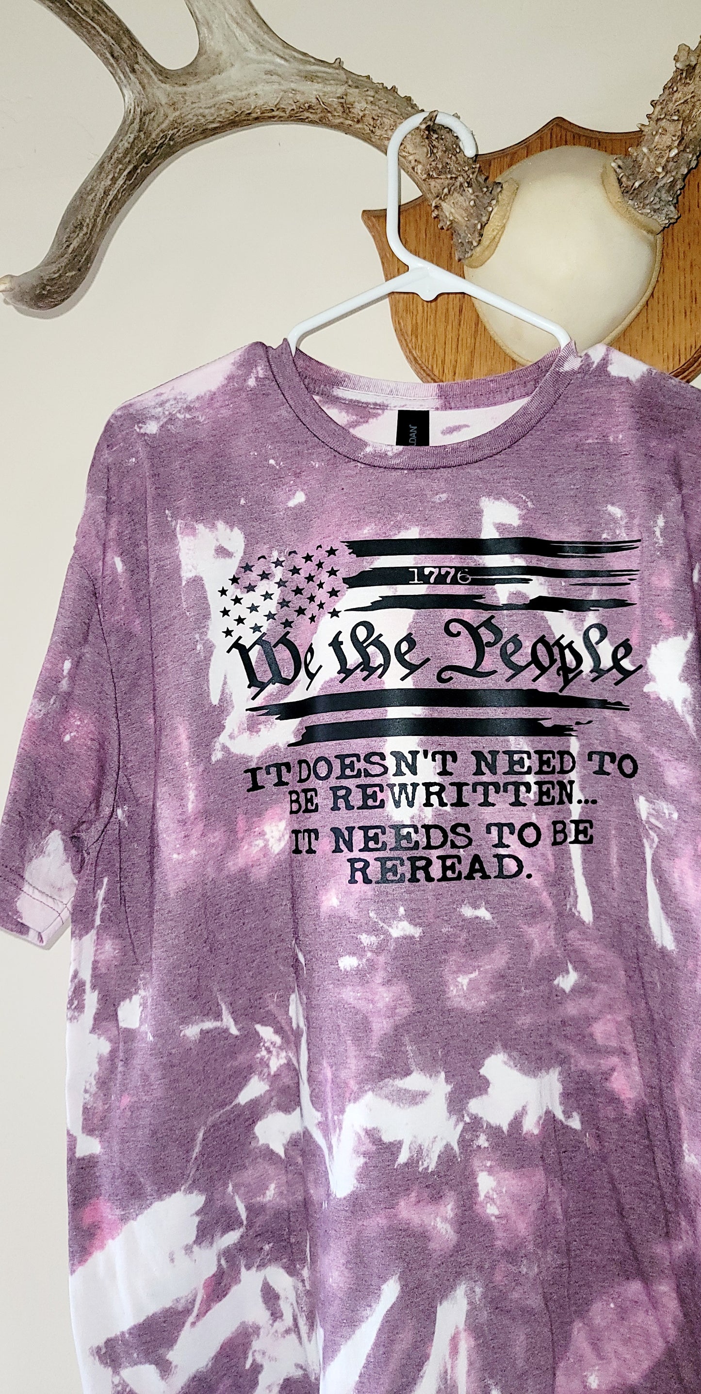 We The People Bleached Graphic Tee