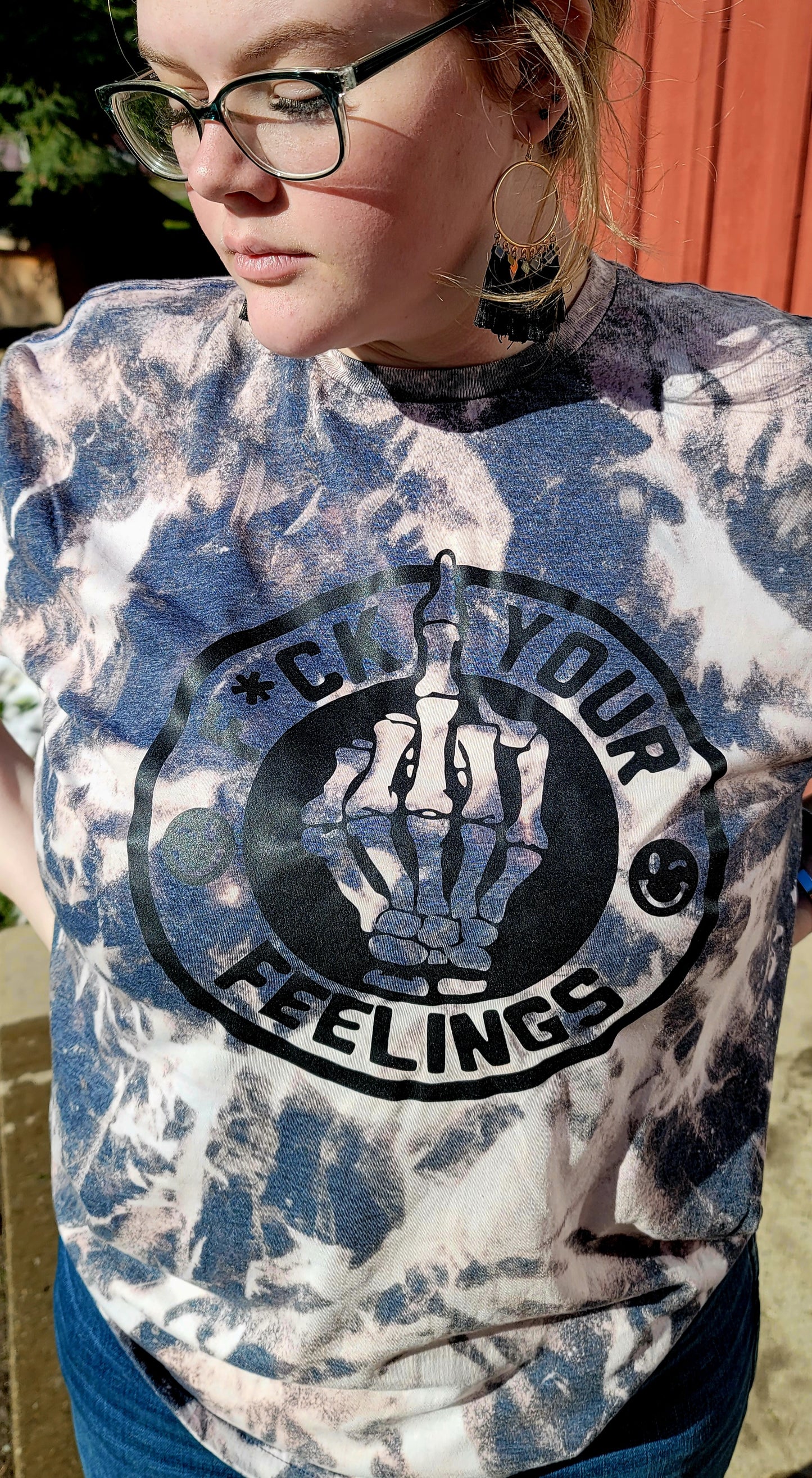 F Your Feelings Bleached Graphic Tee