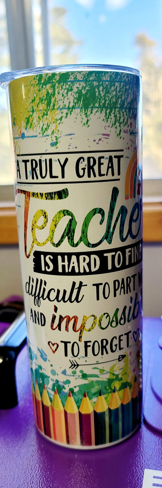 Teacher 20 oz Skinny Tumbler