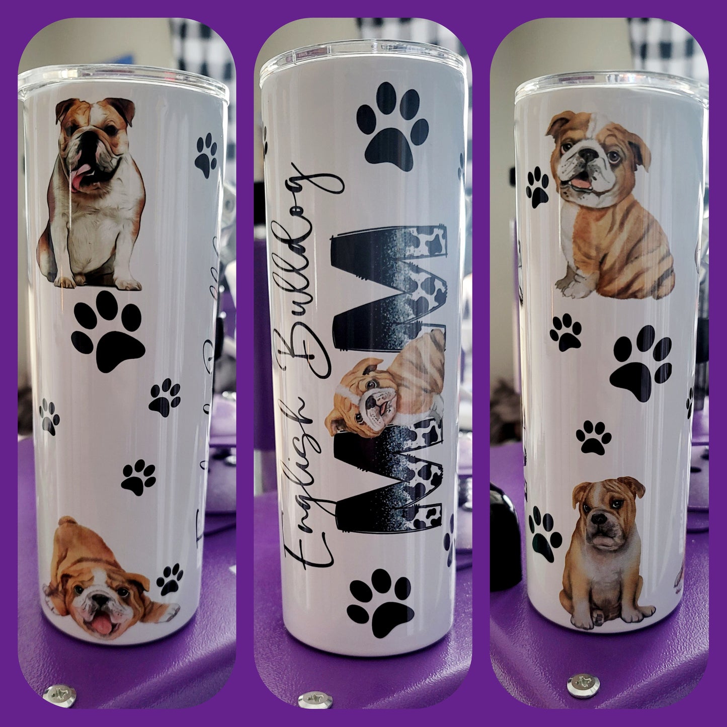 English Bulldog MOM Tumbler